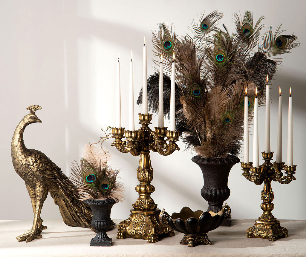 Kynttilänjalka 5-haarainen kulta