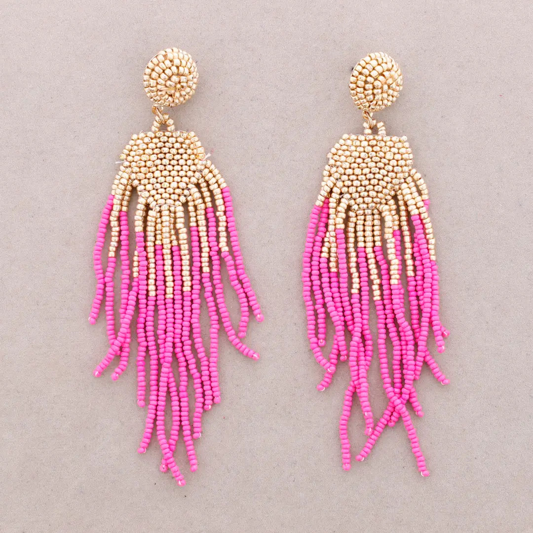 Boho korvakorut pinkki