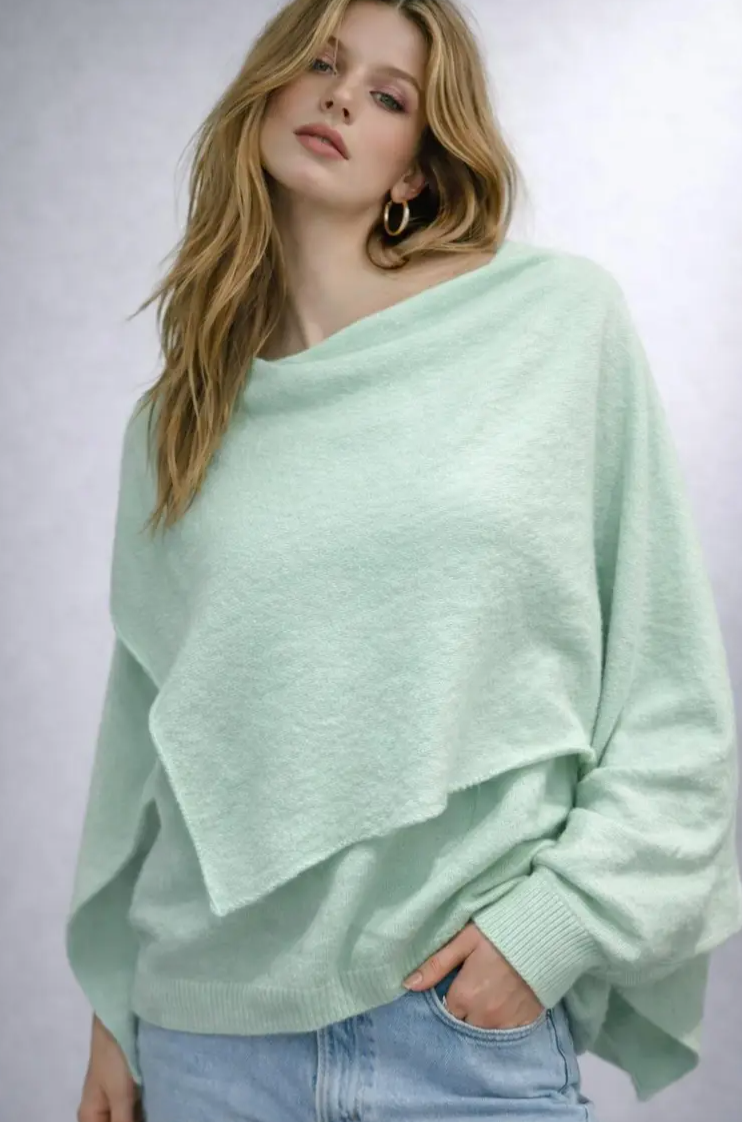 Neulepusero huivilla minttu