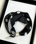 Magneettihuivi musta polka