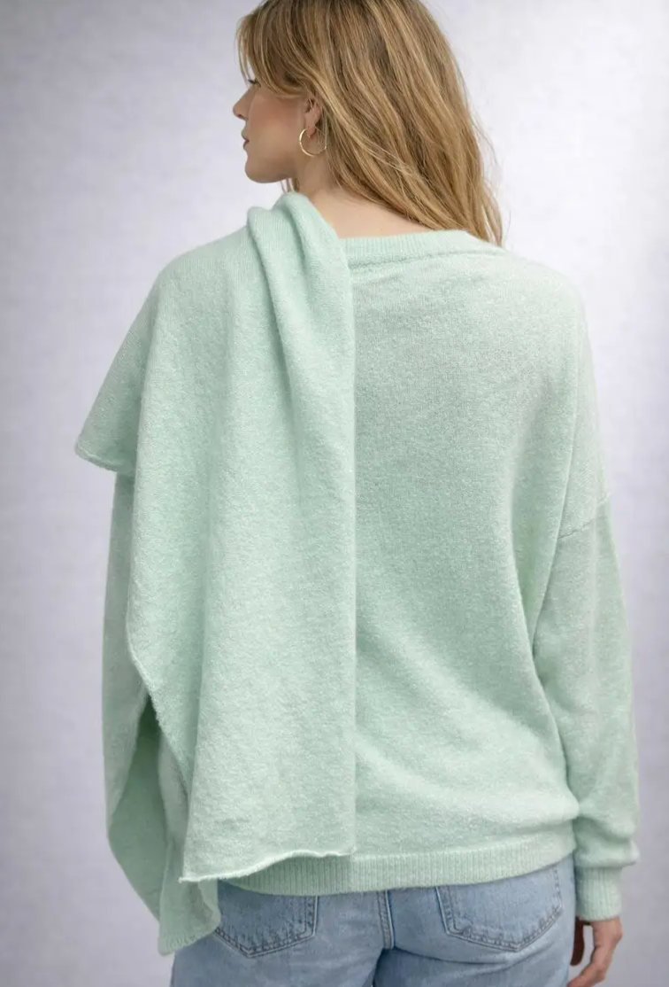 Neulepusero huivilla minttu