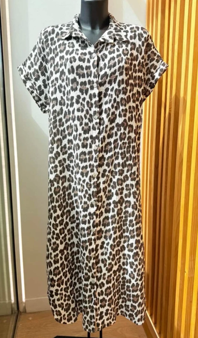 Paitamekko leopardi beige