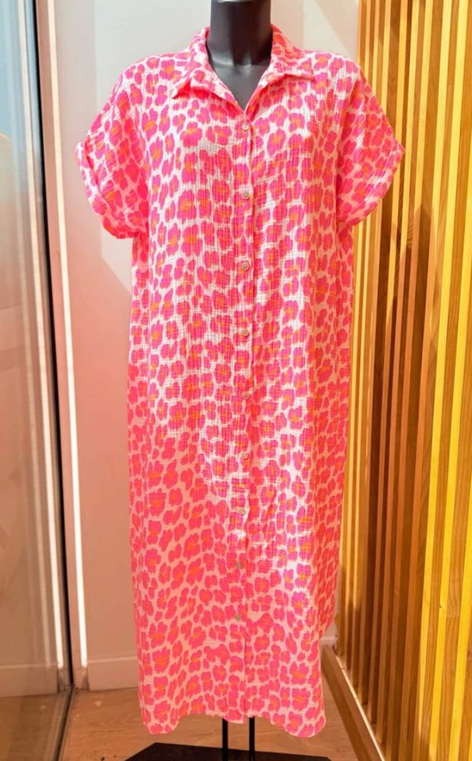 Paitamekko leopardi pinkki