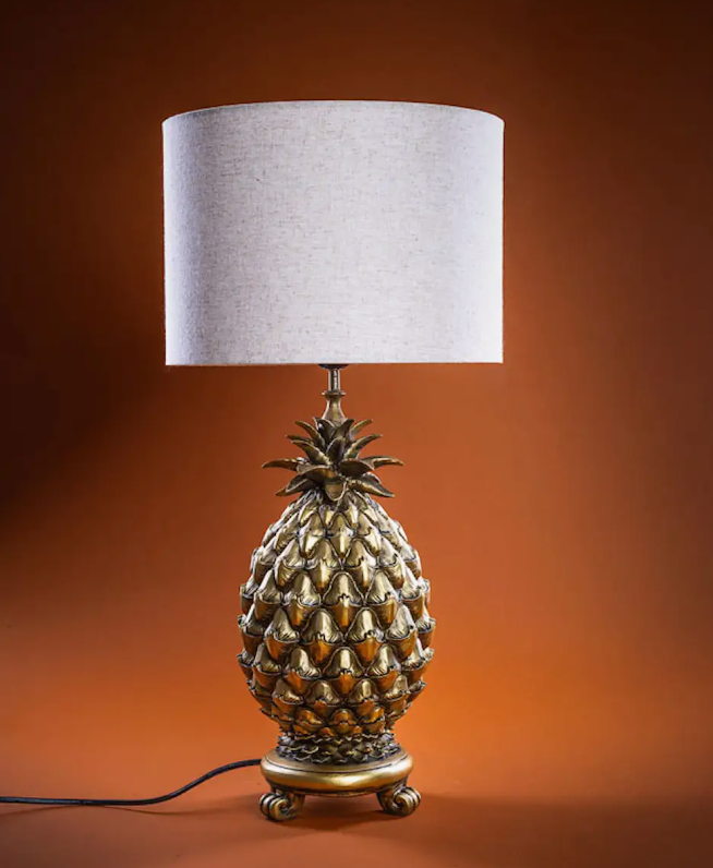 Ananas lampunjalka messinki