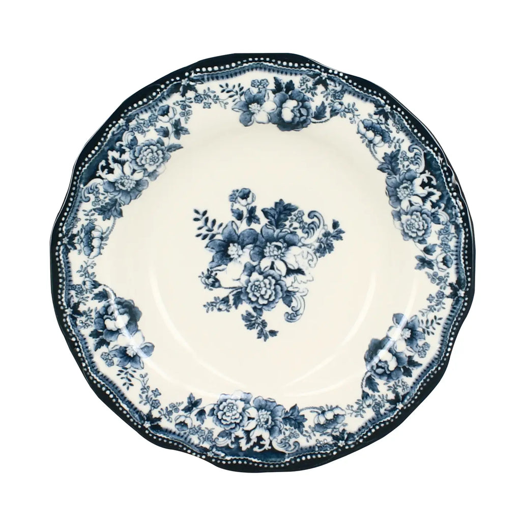 Lautanen syvä 22 cm sinivalkoinen